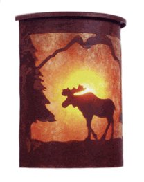 Indoor-Outdoor Moose Sconce